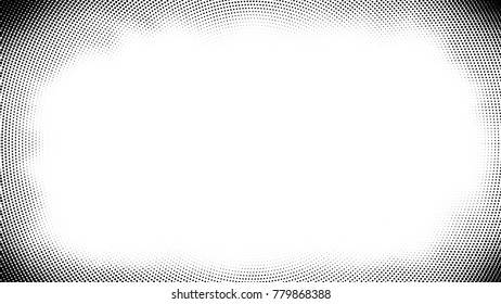 Dotted halftone background. Grunge vector pattern for business design. Gradient texture in pop art style. Universal stipple dot template
