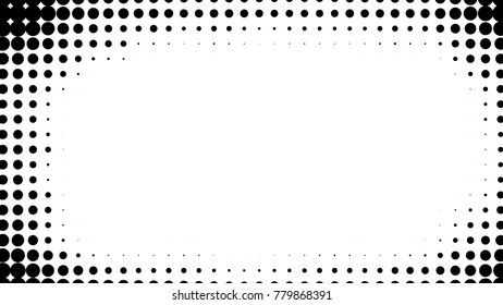 Dotted halftone background. Grunge vector pattern for business design. Gradient texture in pop art style. Universal stipple dot template