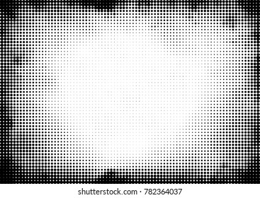 Dotted halftone background. Grunge vector pattern for business design. Gradient texture in pop art style. Universal stipple dot template