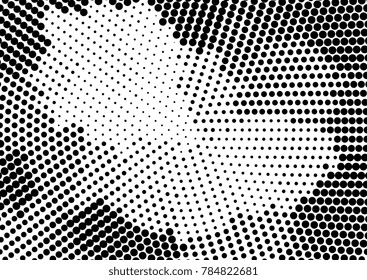 Dotted halftone background. Grunge vector pattern for business design. Gradient texture in pop art style. Universal stipple dot template