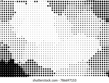 Dotted halftone background. Grunge vector pattern for business design. Gradient texture in pop art style. Universal stipple dot template