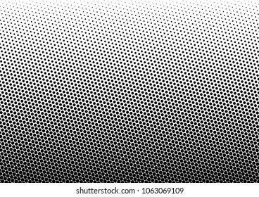 Dotted Halftone Background. Modern Gradient Pattern. Vintage Monochrome Overlay. Points Pop-art Backdrop. Vector illustration