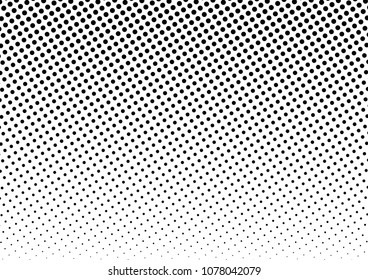 Dotted Halftone Background. Modern Points Backdrop. Dots Distressed Pattern. Vintage Texture. Vector illustration
