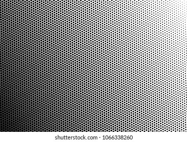 Dotted Halftone Background. Modern Pop-art Pattern. Black and White Gradient Overlay. Distressed Vintage Backdrop. Vector illustration