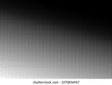 Dotted Halftone Background. Monochrome Fade Texture. Pop-art Abstract Backdrop. Gradient Pattern. Vector illustration