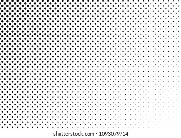 Dotted Halftone Background. Monochrome Gradient Pattern. Dots Abstract Overlay. Distressed Points Backdrop. Vector illustration