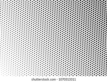 Dotted Halftone Background. Points Fade Pattern. Black and White Texture. Dots Backdrop. Vector illustration