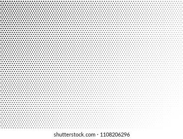 Dotted Halftone Background. Points Gradient Texture. Dots Black and White Backdrop. Abstract Grunge Overlay. Vector illustration
