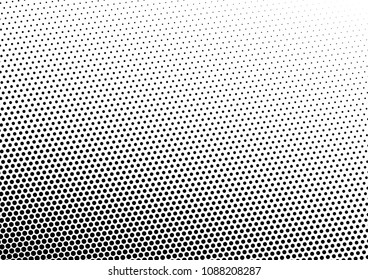 Dotted Halftone Background. Points Vintage Backdrop. Dots Overlay. Distressed Pattern. Vector illustration