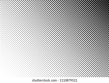 Dotted Halftone Background. Points Vintage Overlay. Grunge Backdrop. Modern Black and White Texture. Vector illustration