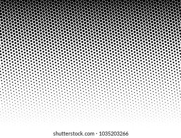 Dotted Halftone Background. Pop-art Backdrop. Points Overlay. Black and White Texture. Vector illustration