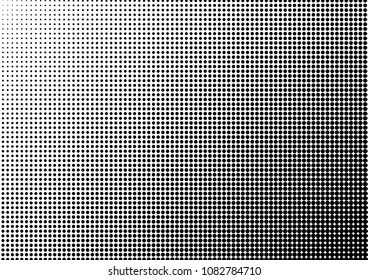 Dotted Halftone Background. Pop-art Backdrop. Fade Gradient Overlay. Monochrome Texture. Vector illustration
