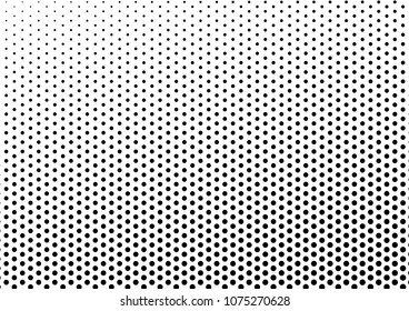 Dotted Halftone Background. Pop-art Monochrome Overlay. Abstract Points Pattern. Modern Vintage Texture. Vector illustration