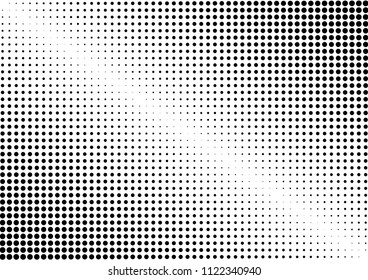 Dotted Halftone Background. Pop-art Pattern. Distressed Abstract Backdrop. Grunge Modern Overlay. Vector illustration