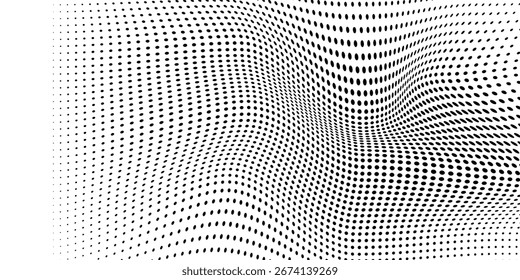 Círculo de semitono punteado fondo blanco negro. Estilo de arte pop cómico.