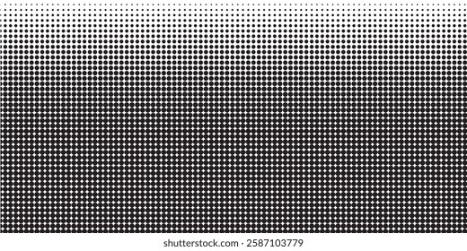 Dotted halftone gradient texture. Fading polka dot background. Repeated dots gradation pattern background. modern