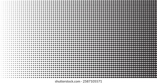 Dotted halftone gradient texture. Fading polka dot background. Repeated dots gradation pattern background. modern