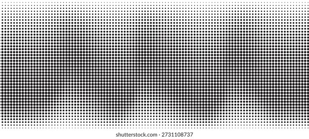 Textura de degradado semitono punteado. Fondo de lunares desvaneciéndose. Fondo de patrón de gradación de puntos repetidos.