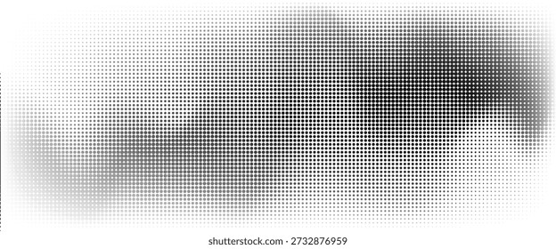 Textura de degradado semitono punteado. Fondo de lunares desvaneciéndose. Fondo de patrón de gradación de puntos repetidos.
