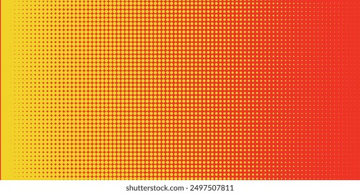 Dotted halftone gradient texture. Vanishing polka dot background. Repeating dots gradation pattern background.