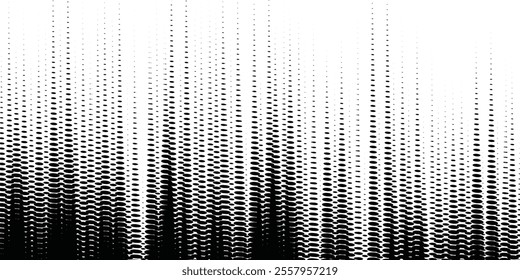 Dotted halftone gradient texture. Vanishing polka dot background. Repeating dots gradation pattern background. vector illustration eps10