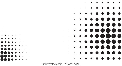 Dotted halftone gradient texture. Vanishing polka dot background. Repeating dots gradation pattern background. vector illustration eps10