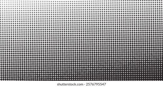 Dotted halftone gradient texture. Vanishing polka dot background. Repeating dots gradation pattern background simple