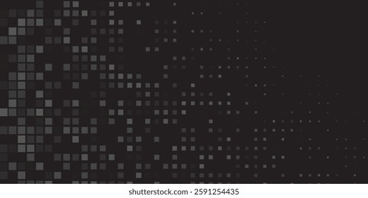Dotted halftone gradient texture. Vanishing polka dot background. Repeating rectangle abstract modern design background