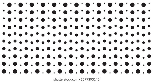 Dotted halftone gradient texture. Vanishing polka dot background. Repeating dots gradation pattern background. Black fading comic pop art overlay backdrop. Raster effect wallpaper Vector halftoneEPS10