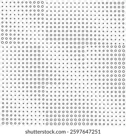 Dotted halftone gradient texture. Vanishing polka dot background. Repeating dots gradation pattern background. Black fading comic pop art overlay backdrop. Raster effect wallpaper. Vector halftone