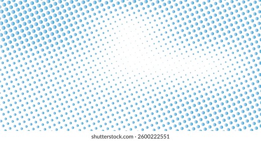 Dotted halftone gradient texture. Vanishing polka dot background. Repeating dots gradation pattern background. Black fading comic pop art overlay backdrop. Raster effect wallpaper. Vector halftone 