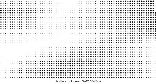 Dotted halftone gradient texture. Vanishing polka dot background. Repeating dots gradation pattern background. Black 