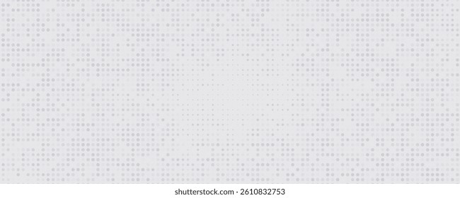 Dotted halftone gradient texture. Vanishing polka dot background. Repeating dots gradation modern abstract simple