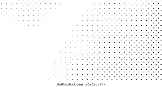 Dotted halftone gradient texture. Vanishing polka dot background. Repeating dots gradation abstract modern