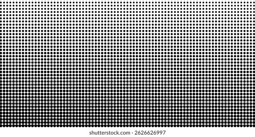 Dotted halftone gradient texture. Vanishing polka dot background. Repeating dots abstract modern art simple