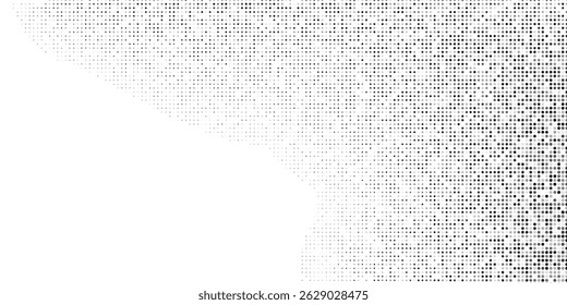 Dotted halftone gradient texture. Vanishing polka dot background. Repeating dots gradation pattern abstract simple