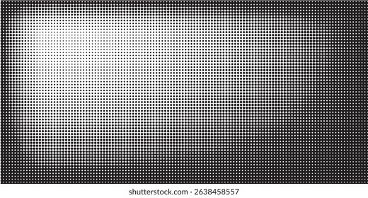 Dotted halftone gradient texture. Vanishing polka dot background. Repeating dots gradation pattern background