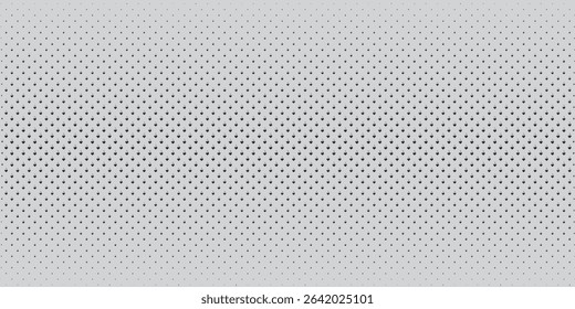 Dotted halftone gradient texture. Vanishing polka dot background. Repeating dots gradation pattern background. black fading comic pop art overlay backdrop. Raster effect wallpaper. eps 10