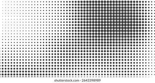 Dotted halftone gradient texture. Vanishing polka dot background. Repeating dots gradation pattern background.eps 10