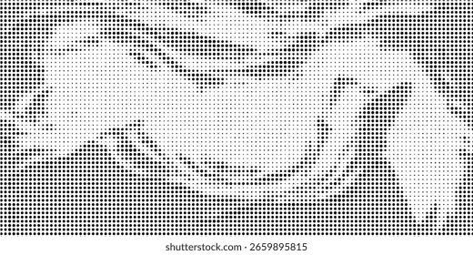 Textura de gradiente de meio-tom pontilhado. Plano de fundo de ponto de polca de fuga. Plano de fundo do padrão de gradação de pontos de repetição.