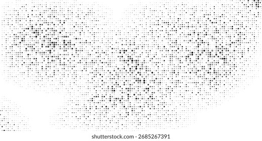 Textura de gradiente de meio-tom pontilhado. Plano de fundo de ponto de polca de fuga. Plano de fundo do padrão de gradação de pontos de repetição. Fundo de sobreposição de arte pop cômica desvanecendo preto	