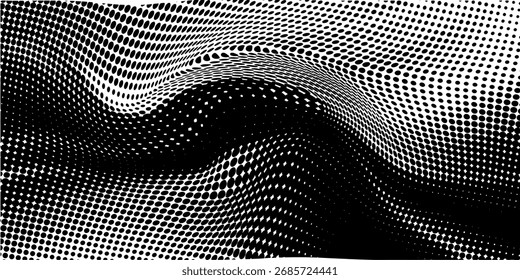 Textura de gradiente de meio-tom pontilhado. Plano de fundo de ponto de polca de fuga. Plano de fundo do padrão de gradação de pontos de repetição. Preto desvanecimento quadrinhos pop art sobreposição pano de fundo. vetor	