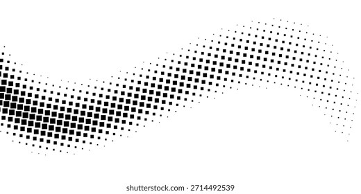 Gradientenstruktur mit gepunktetem Halbton. Verschwindender Polka-Punkt-Hintergrund. Wiederholte Punkte Abstufung Muster Hintergrund. Schwarze verblassende Comic-Pop-Art
