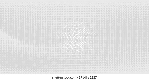 Gradientenstruktur mit gepunktetem Halbton. Verschwindender Polka-Punkt-Hintergrund. Wiederholte Punkte Abstufung Muster Hintergrund.