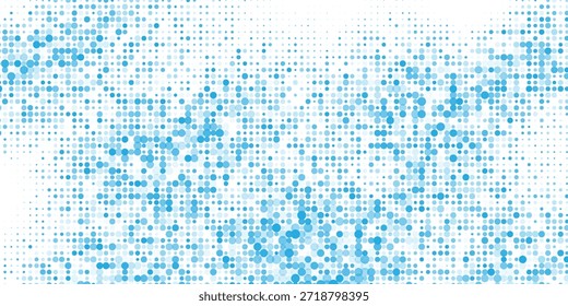 Textura de degradado semitono punteado. Fondo de lunares desapareciendo. Fondo de patrón de gradación de puntos repetitivos. semitono de Vector