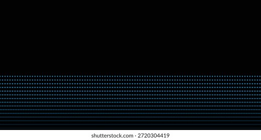 Textura de degradado semitono punteado. Fondo de lunares desapareciendo. Fondo de patrón de gradación de puntos repetitivos. Fondo de superposición de arte pop cómico de desvanecimiento negro. Fondo de pantalla de efecto ráster. semitono de Vector