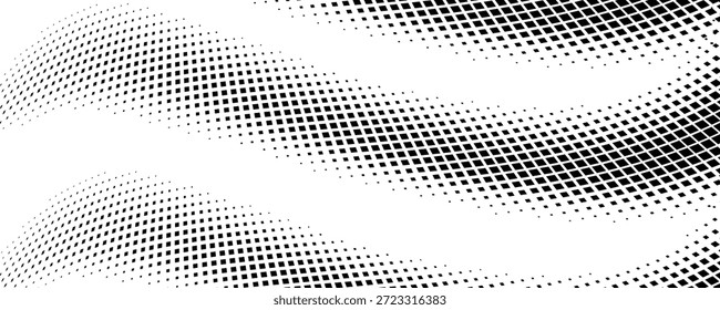 Gradientenstruktur mit gepunktetem Halbton. Verschwindender Polka-Punkt-Hintergrund. Wiederholte Punkte Abstufung Muster Hintergrund. Schwarze verblassende Comic-Pop-Art