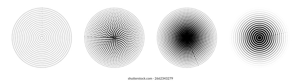 Dotted halftone pattern background. Dot texture overlay grunge distress flat vector. Dots modern clipart elements