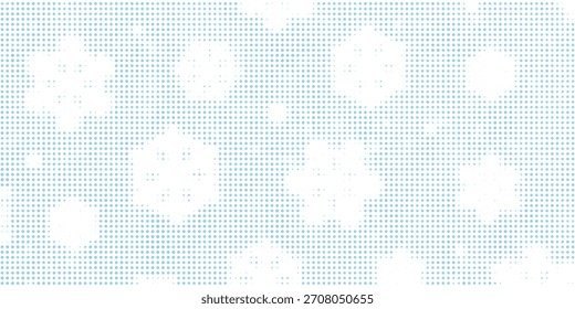 Fondo de copo de nieve de semitono punteado, temporada de nieve de invierno estilo de revista vintage de textura grunge retro. Elemento de collage monocromático para Navidades de diseño de medios mixtos decoración de año nuevo arte pop. Vector