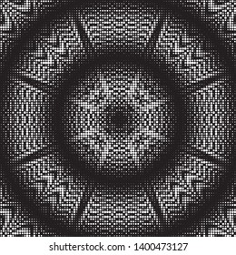 Dotted Halftone Vector Pattern or Texture. Stipple Dot Backgrounds with Black Circles